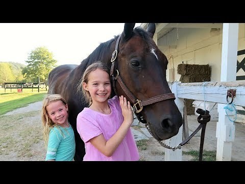 Addy's First Horseback Riding Lesson