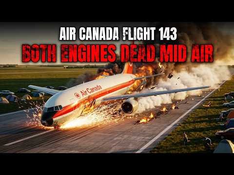 The Terrifying Final Minutes of Air Canada Flight 143 — No Fuel, No Power, No Runway