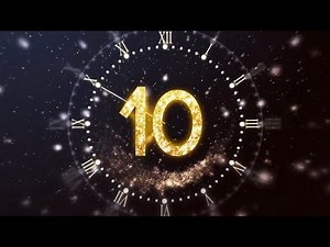 10 second NEW YEAR COUNTDOWN CLOCK 2023 *VOICE & SFX*