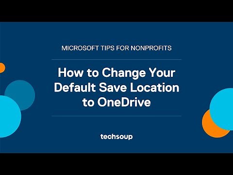 How to Change Your Default Save Location to OneDrive