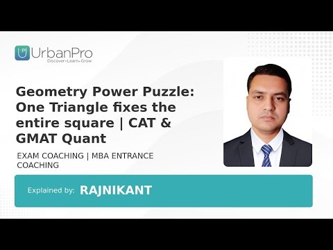 Geometry Power Puzzle: One Triangle fixes the entire square | CAT & GMAT Quant | Rajnikant Mishra