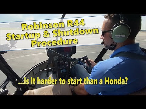 Robinson R44 helicopter startup and shutdown procedure with Anthelion Helicopters 🚁
