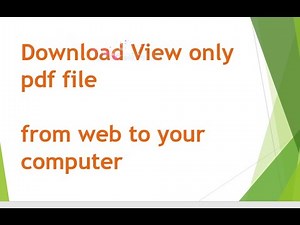 How to download view only pdf file ?