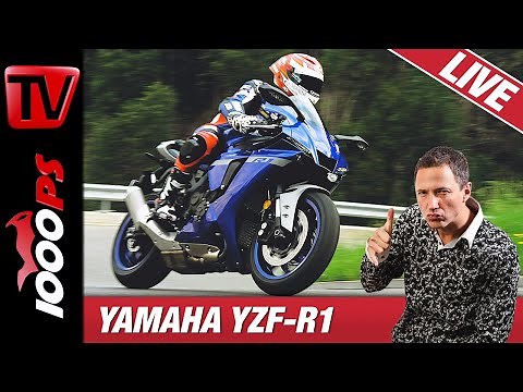 Yamaha YZF-R1 2020 auf der Landstraße in der Schweiz