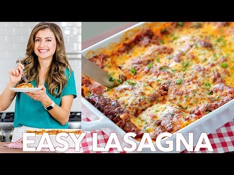 Beef Lasagna Recipe | Easy Dinner | - Natasha's Kitchen