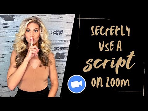 How to Use a Script on Zoom
