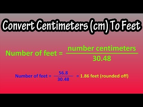 How To Convert Centimeters (cm) To Feet Explained - Formula For Centimeters To Feet