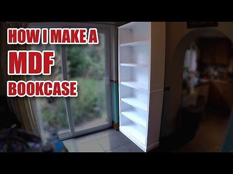 How I Make a White Gloss MDF Bookcase / Bookshelves