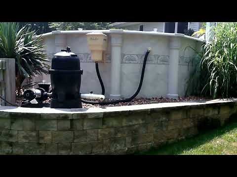 Above Ground Pool on Sloping backyard