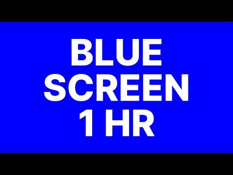 1Hour Blue Screen - Solid Blue Background | 4K Ultra HD