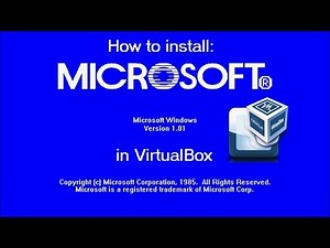 How to install Windows 1.0 in VirtualBox!