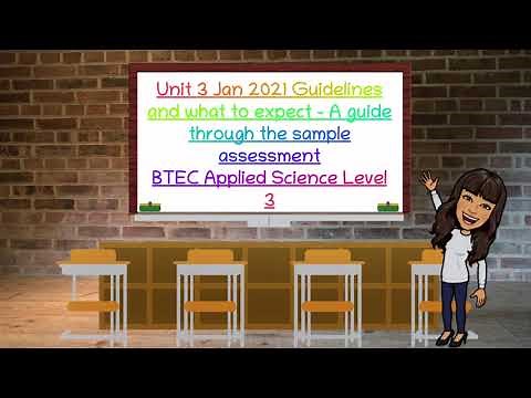 BTEC Applied Science Unit 3 Sample assessment 2020/2021 - A walkthrough: BioTeach