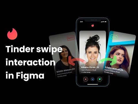 How to build Tinder swipe interaction using ‪@Figma‬ with source file