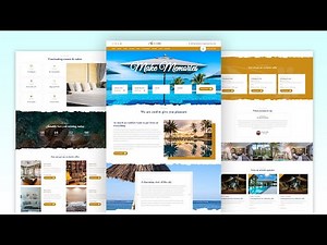 How to Make Hotel, Room and Hostel Booking Website with HTML CSS and Javascript