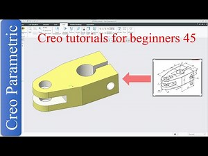 Creo parametric tutorials for beginners|creo|proE|tutorial-45