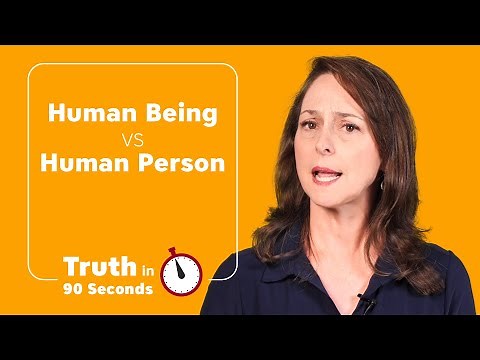 Human Being vs Human Person
