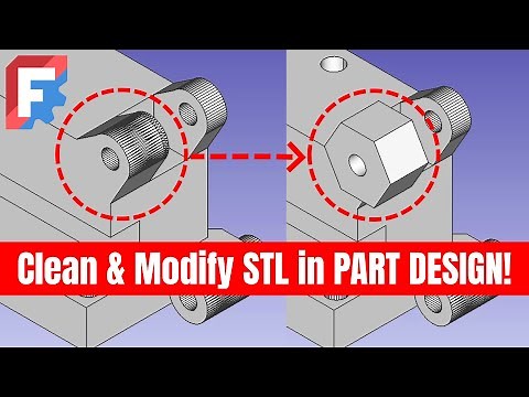 Import & EDIT STL Files – FreeCAD Beginner Guide