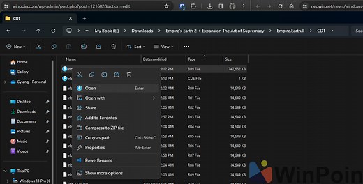 Cara Membuka File .Bin di Windows 11