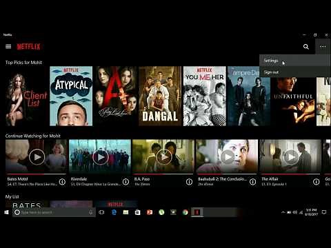 How to use Netflix App in Windows 10