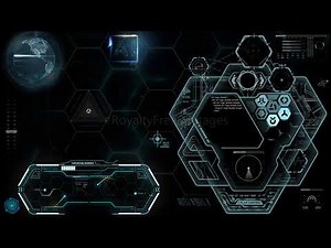 Hi-Tech futuristic technology background video | Artificial Intelligence footages | User interphase