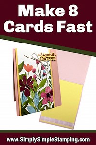 Simple Card Making With Designer Paper | Make 8 Beautiful Cards!