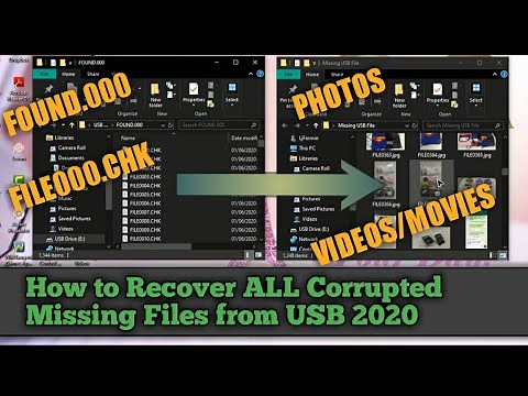 How to Recover the Missing Files or Folder from USB with .CHK