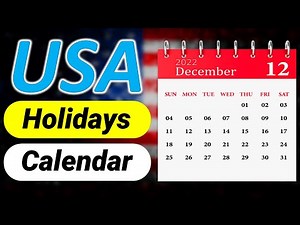 USA Holiday Calendar 2022 - United States Federal and State Holidays 2022