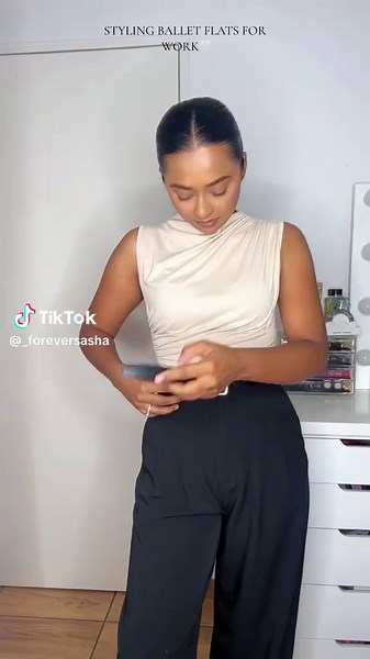 Styling Ballet Flats for Work 🤍 - Office OOTD Inspiration