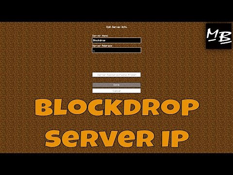 Minecraft Blockdrop Server IP Address