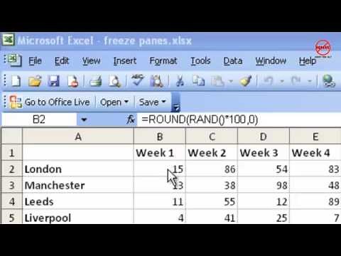 Excel Tutorial: How to Freeze Panes and Split Window