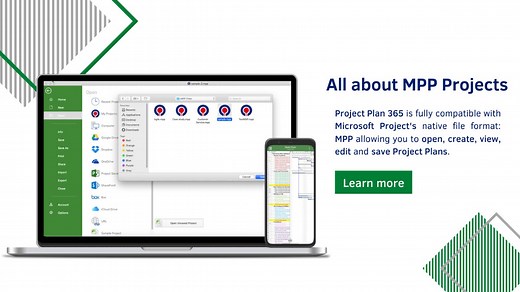 Operate MPP Files with Project Plan 365