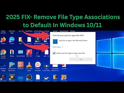 ✅ 2025 FIX- Remove File Type Associations to Default In Windows 10/11
