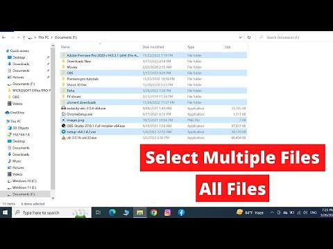 How to Select Multiple Files or All Files in Windows Laptop or PC