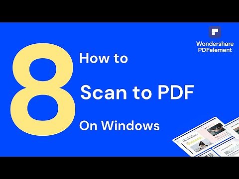 How to Scan to PDF on Windows 10 | PDFelement 8