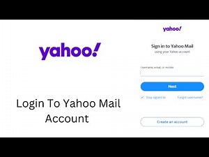 How To Login To Yahoo Mail Account? Sign In Yahoo Mail.yahoo.com | Can't Login to Yahoo Mail Account