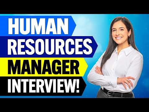 HUMAN RESOURCES (HR) MANAGER INTERVIEW QUESTIONS & ANSWERS! (How to PASS an HR MANAGER INTERVIEW!)