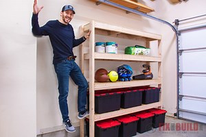 Easy DIY Garage Shelves with FREE PLANS | FixThisBuildThat