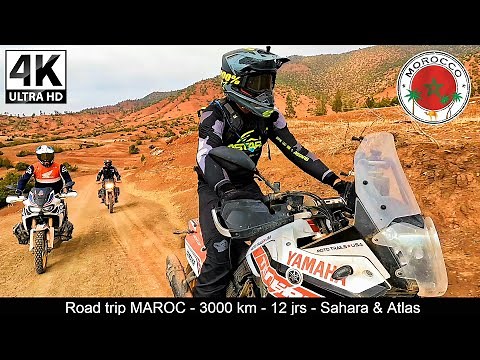 Motorcycle road trip in MOROCCO from Nador to the Sahara Desert via the Atlas 3,000 km in 12 days