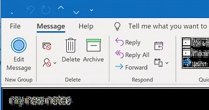 How to Add an Edit Message button to the Outlook Ribbon