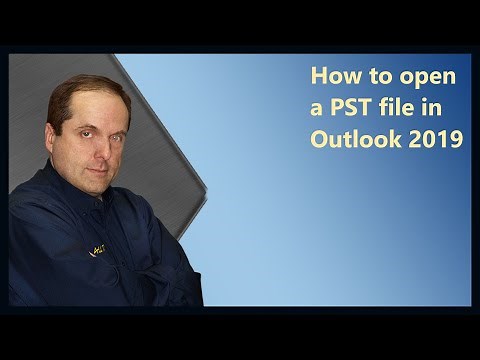 How to open a PST file in Outlook 2019