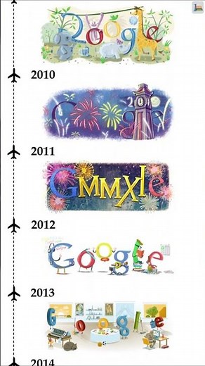 Google Doodles for every New Year from 2000 to 2022