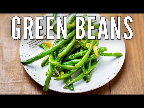 GARLIC GREEN BEANS RECIPE | Easy Italian Side Dish