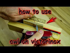 How to Sew with a Swiss Army Knife Awl