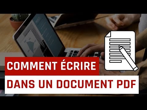 Comment écrire dans un document PDF