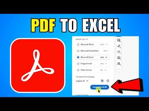 How To Convert PDF To Excel In Adobe Acrobat (2026) (Complete Guide)