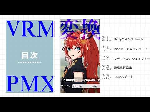 【MMD→3Dアバター 】PMX → VRM変換方法【解説】