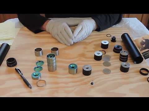 Hawk Innovative Tech 9mm Titanium Hybrid Solvent Trap with EZ Caliber Change