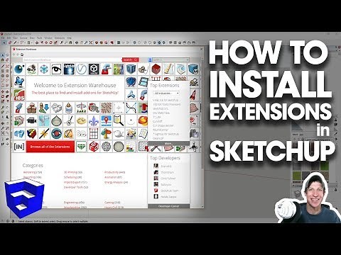 How to INSTALL EXTENSIONS in SketchUp