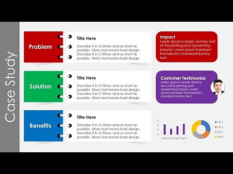 Case Study Design 3 | Animated PowerPoint Slide Design Tutorial for Project Management Professional