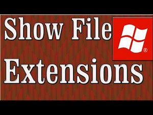 How To Show File Extensions In Windows 7